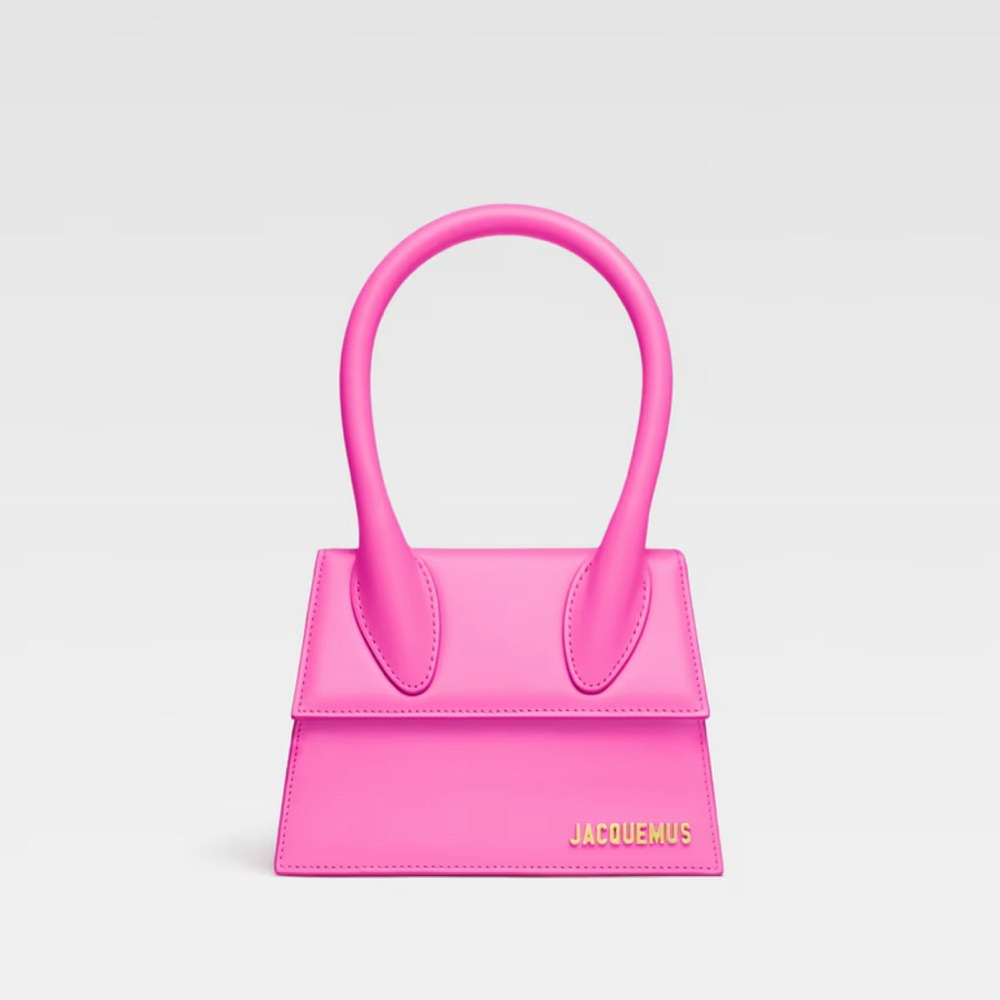 Jacquemus Pink Mini Bag Structured Design